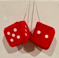 Hanging fuzzy dice