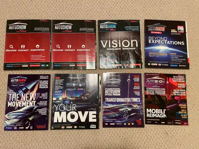 Toronto Autoshow car magazine brochure book catalog