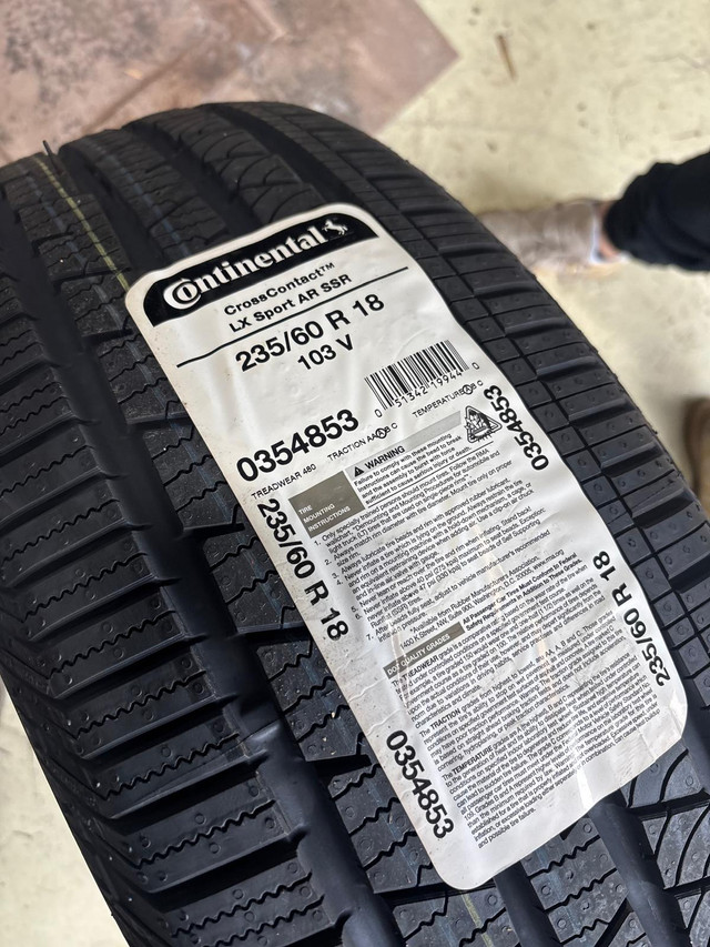 NEW 235/60/R18 Continental A/S RFT-Q5/GLC/CRV/RAV4/XC60/Odyssey in Tires & Rims in City of Toronto