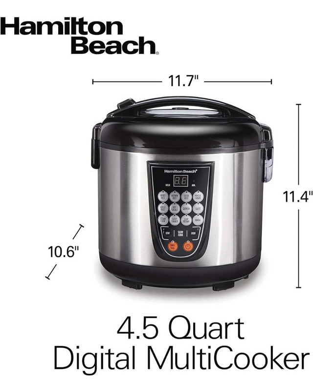 Hamilton Beach 14 in 1 Multi Cooker in Microwaves & Cookers in Calgary - Image 4