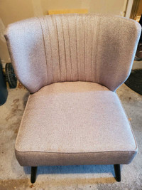 Grey vintage inspired accent chair