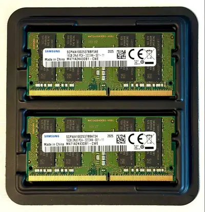 Samsung DDR4 32G( 2x16GB) 3200 Laptop RAM, View more