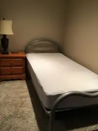 Bed and mattress
