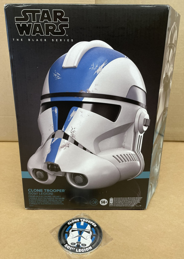 Star Wars The Black Series Clone Trooper 501st Legion Helmet in Arts & Collectibles in Regina
