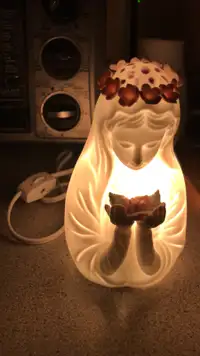 Virgin Mary night light statue 