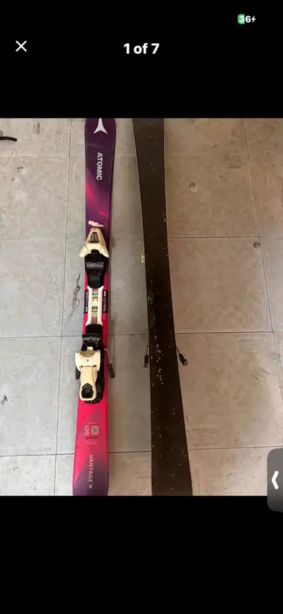 Girls Atomic skis poles and Rossignol boots  for sale, View more