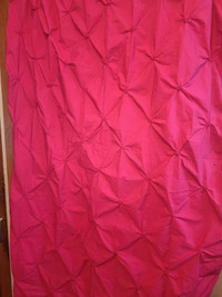 Bouclair Pink Curtains (3 Panels)