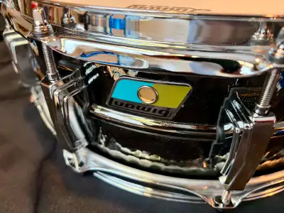 Ludwig Hammered Black Beauty 5" x 14" Snare Drum (LB416K), View more