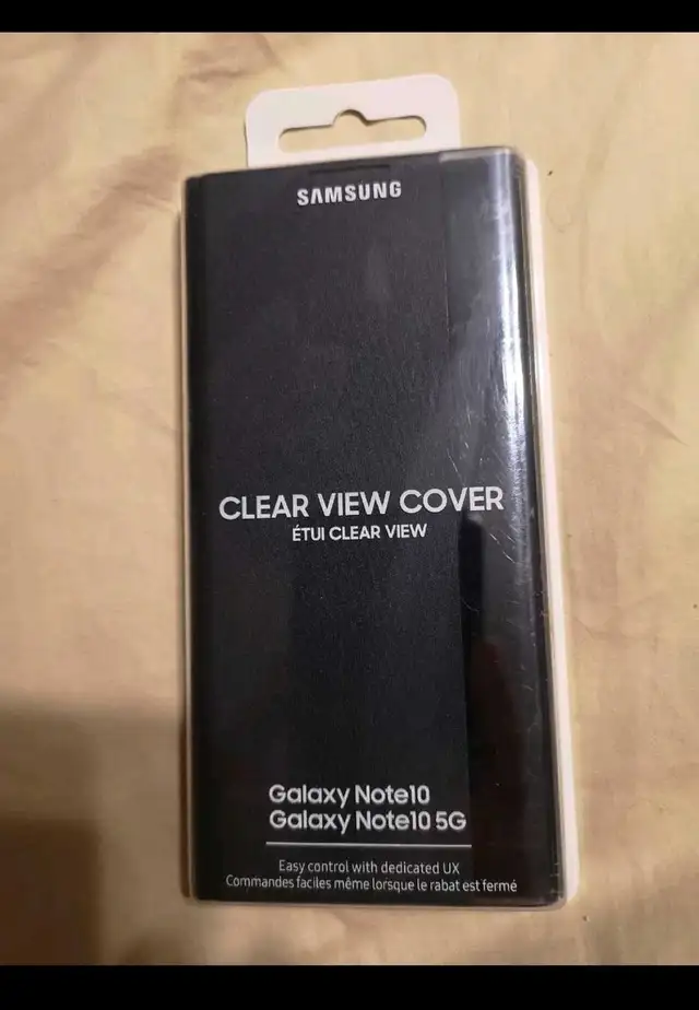 BRAND NEW SAMSUNG GALAXY NOTE 10 CLEAR VIEW COVER CASE $45 FIRM in Cell Phone Accessories in Barrie - Image 2