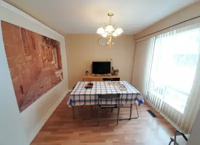 Large and bright MASTER BEDROOM with a PRIVATE EN-SUITE bathroom and a large WALK-IN CLOSET. (The be...