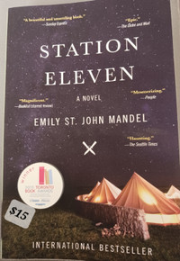STATION ELEVEN by Emily St. John Mandel, $15. Adult fiction. New