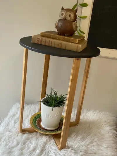 Small Modern Wood Accenr/Side Table, View more
