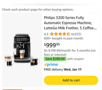 Philips espresso machine brand new