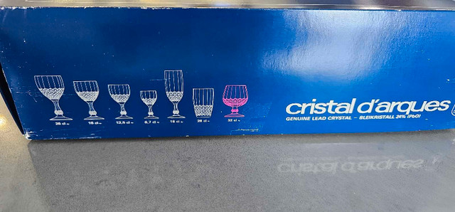 Crystal brandy glasses 32cl in Garage Sales in Markham / York Region - Image 3