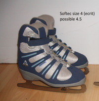patins chaud _ SOFTEC _ size 4-5 US femme warm soft ice skates