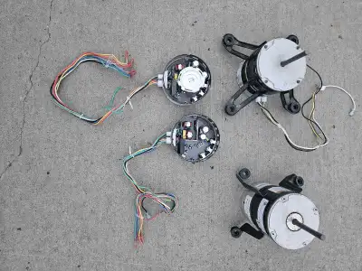 Air Conditioner motors and controllers. See photos for specifications. Broad Ocean NIDEC / U S Motor...