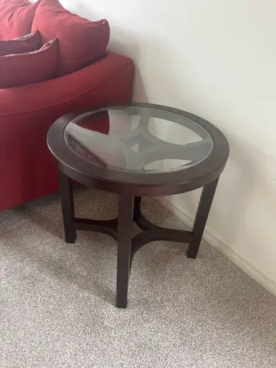 Glass Top Side Table, View more