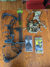 Hunting Accessories: bow release and mystery ranch bino harness