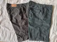 2 pantalons H/Men's Pants: Le 31 Simons 33x32, MEC 34x32
