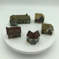Vintage WADE Miniature Porcelain Cottages made in England