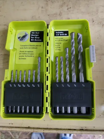 Ryobi 12 Pc. Masonry Concrete Drill Bit Set, View more