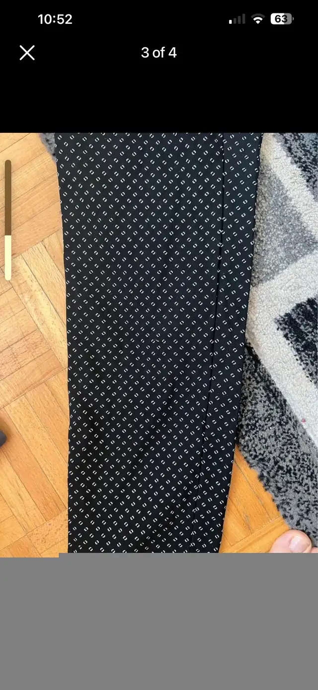 Women black and white pants size large  in Women's - Bottoms in City of Toronto - Image 4
