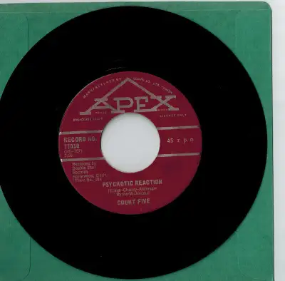 COUNT FIVE Psychotic Reaction 45 record 1966 garage PSYCHEDELIC, View more
