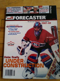 HABS NHL FINALLY UNDER CONSTRUCTION 2001 MAGAZINE
