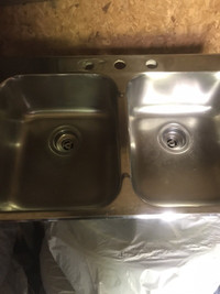 Kindred double sink stainless steel