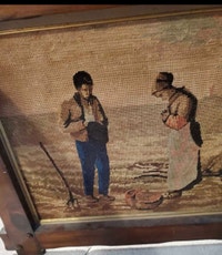 Vintage Needlepoint Framed Wall Art Napanee Kingston Area Preview