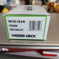 Weiser Passage WR1030 15A B RL Brand New in Box