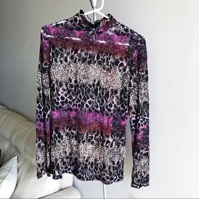 BNWT - Joseph Ribkoff - (Size 10) Leopard Women's Turtleneck, View more