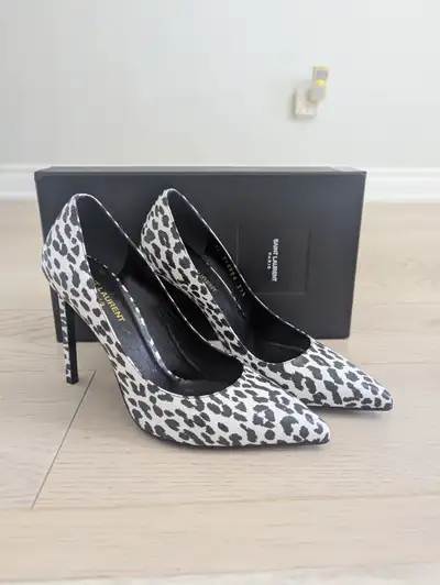 Saint Laurent Animal Print Pump Heels Size 37.5 / 7.5 US, View more