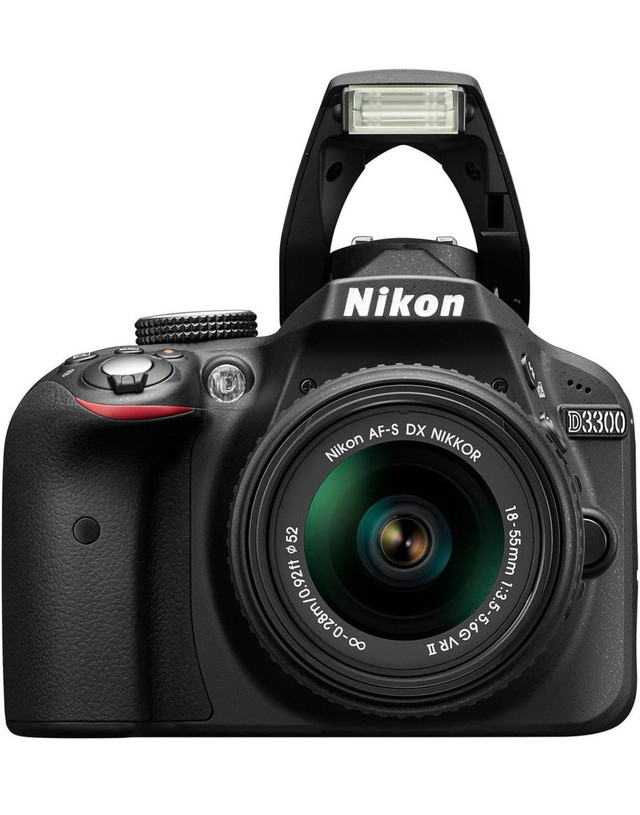 Nikon D3300 Digital SLR Camera with 18-55mm VR II Lens Kit  dans Appareils photo et caméras  à Ville de Montréal - Image 4