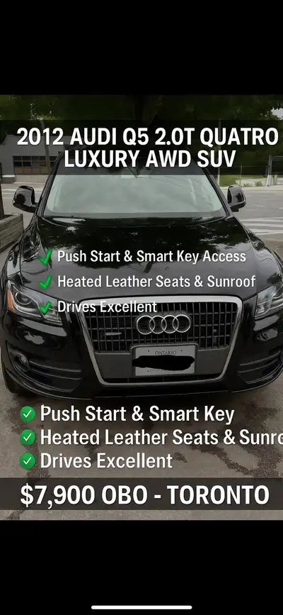 2.0L Turbocharged 4-Cylinder – Smooth & efficient • Audi Quattro All-Wheel Drive – Incredible year-r...