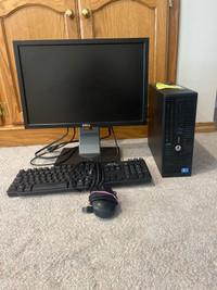 HP desktop with everything needed