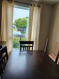 Used dining table and 4 chairs for sale