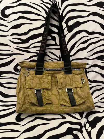 TOUS camouflage nylon tote bag, View more
