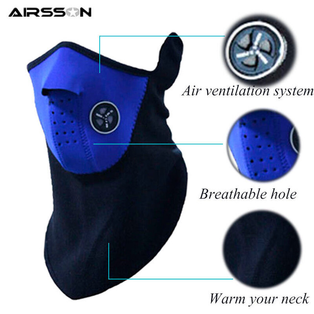 Airsoft Warm Fleece Bike Half Face Mask Cover Face Hood Protecti dans Autre  à Ville de Montréal - Image 2