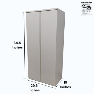 Metal Wardrobe 2 Door Cabinet Home Closet Storage White K8461, View more