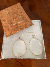 Glass drop earring