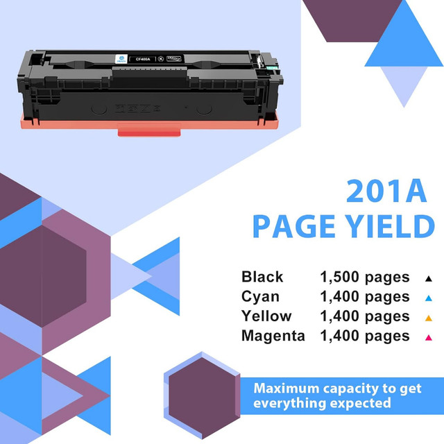 201X 201A Toner Cartridges 4 Pack, BNIB in Printers, Scanners & Fax in City of Toronto - Image 4
