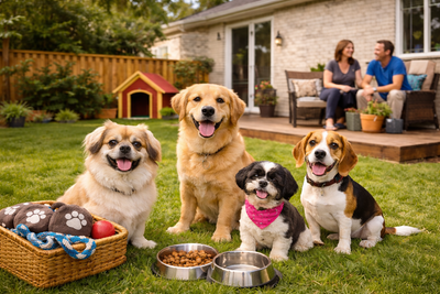 Looking for a safe, caring home environment for your dog while you’re away? We’re a family of three...