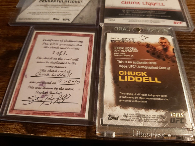 UFC Chuck Liddell Topps Cards in Arts & Collectibles in Peterborough - Image 4