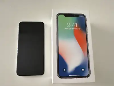 Apple Iphone X 64GB in silver, View more