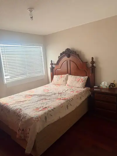 A clean, comfortable room is available for rent in a quiet and friendly home. Features: * Private ro...