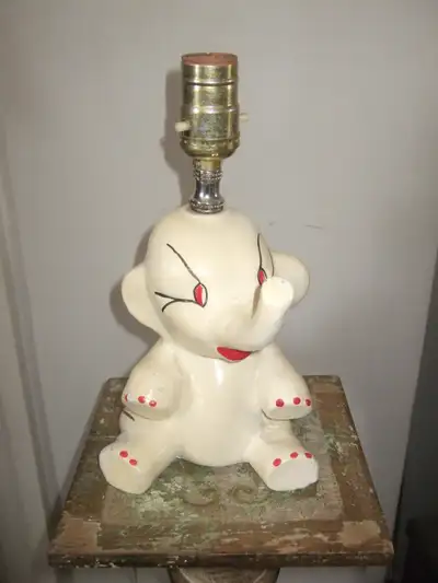 vintage elephant lamp, View more