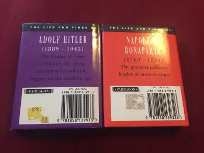 Hitler and napoleons lot of 2 books , View more