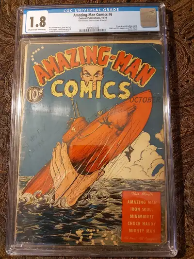 Amazing-Man Comics #6 CGC 1.8, View more