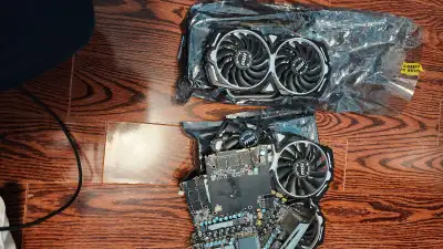 take all for $10 bucks, clearing out hence the price. The fans work but the boards not so much. all...